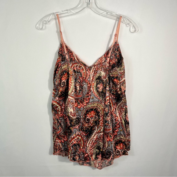 Vintage Y2K Lucy & Paris Silk & Lace Layered Colorful Rhinestone Tank Top Large - Picture 4 of 6